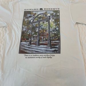 Onward reserve t shirt with UGA arches